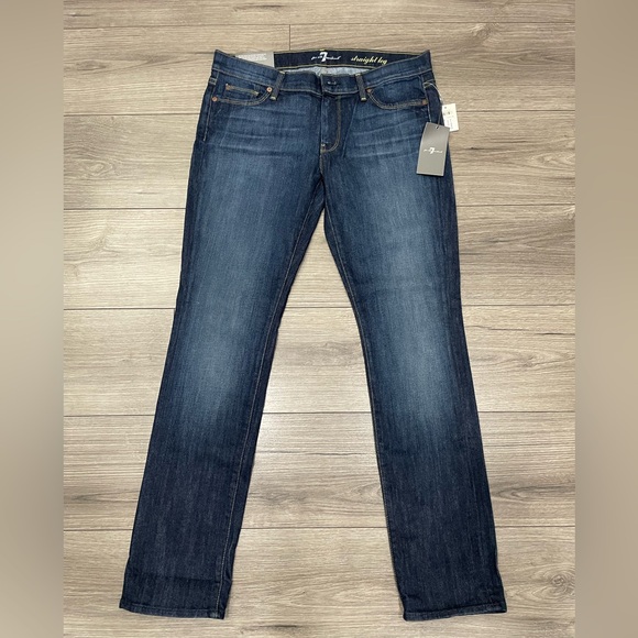 7 For All Mankind Straight Leg‎ Jeans Sz 31 NWT